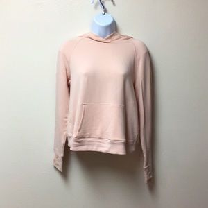 Soft and cozy pink Athletica yoga sweater
